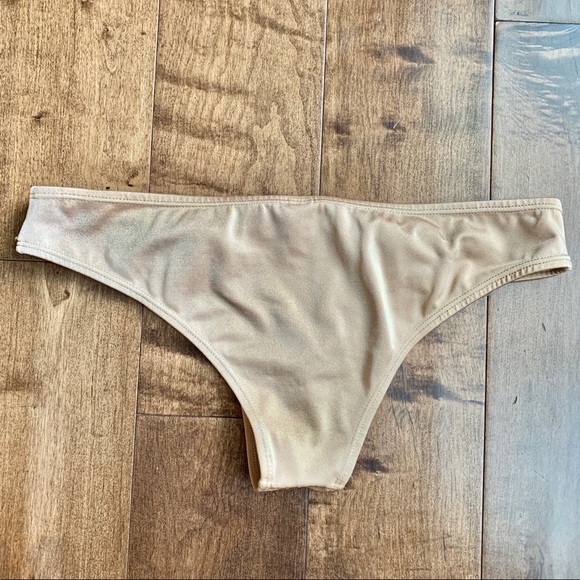 Gold Fruita Latina Y2K bathing suit bottoms - Picture 3 of 3